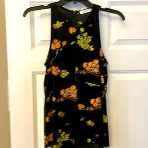 A.L.C. Floral sleeveless silk top